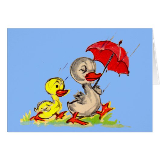 duck and duckling cards (Front Horizontal)