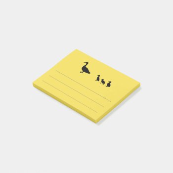 Duck And Duckling Post-it Notes by Youbeaut at Zazzle