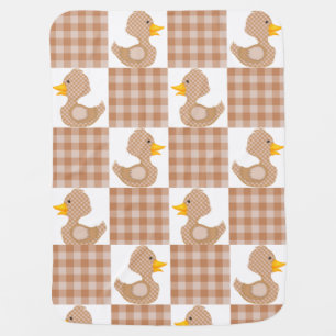 Duck and Gingham Baby Blanket
