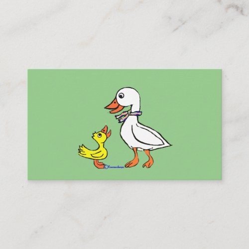Duck and Goose Quacking whose minding the store Business Card