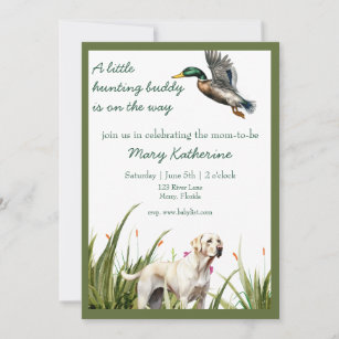Duck and Labrador Baby Shower Invitation