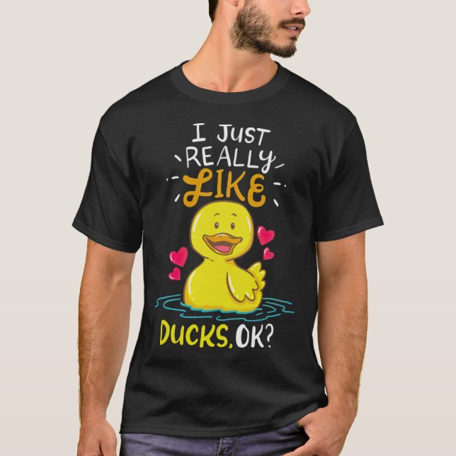 Duck  animals black labrador  T-Shirt (Front)