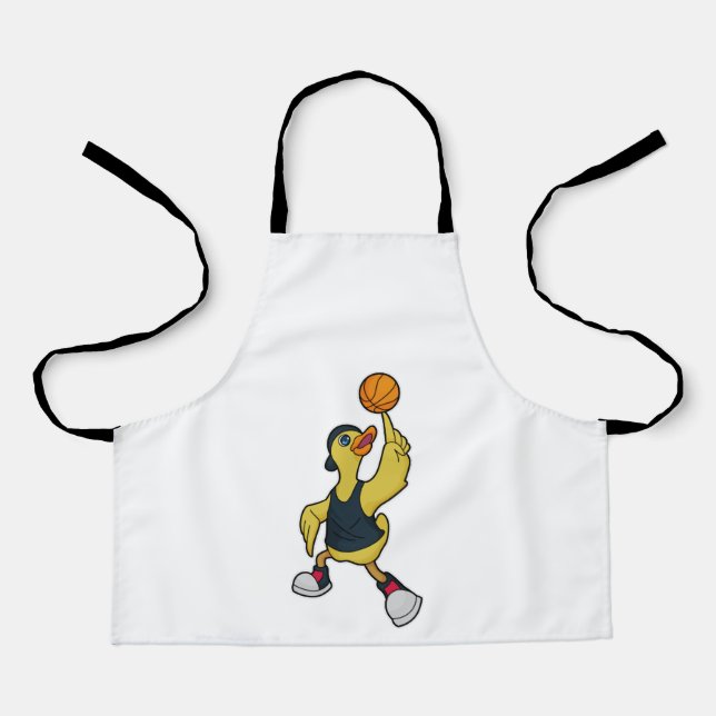Duck as Baskeball player with Basketball Apron (Front)