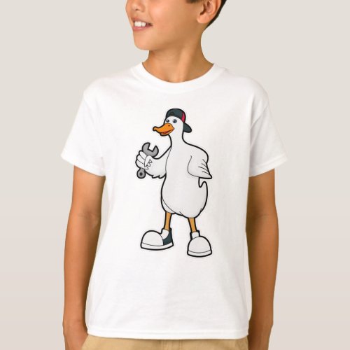 Duck as Craftsman with Tool  Cap T_Shirt