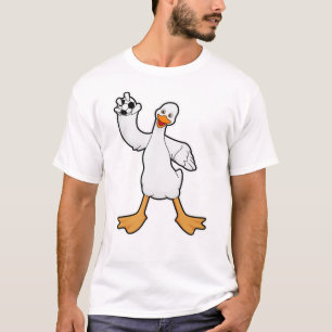 Duck as Handball player with Handball T-Shirt