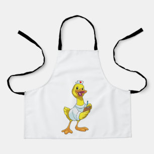 Duck as Nurse with Heart Apron