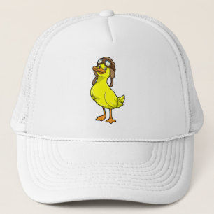 Duck as Pilot with Cap & Goggles