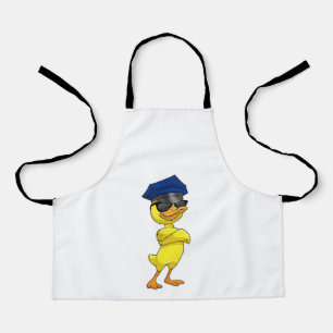 Duck as Police officer with Police cap Apron