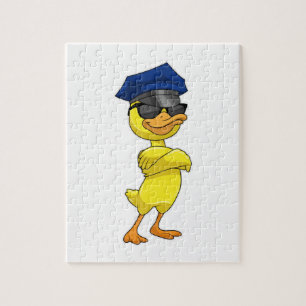 Duck as Police officer with Police cap Jigsaw Puzzle