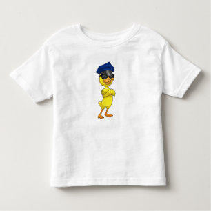 Duck as Police officer with Police cap Toddler T-shirt