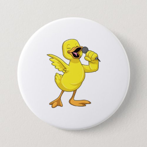 Duck as Singer with Microphone Button