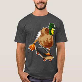 Duck as Skater with Skateboard 1 T-Shirt