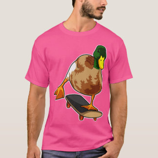 Duck as Skater with Skateboard 1 T-Shirt
