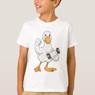 Duck at Bodybuilding with Dumbbell T-Shirt