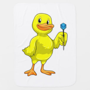 Duck at Darts with Dart Baby Blanket