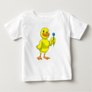 Duck at Darts with Dart Baby T-Shirt