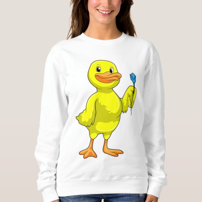 Duck at Darts with Dart Sweatshirt (Front)