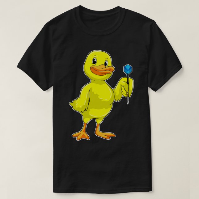 Duck at Darts with Dart T-Shirt (Design Front)
