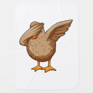 Duck at Hip Hop Dance Dab Baby Blanket