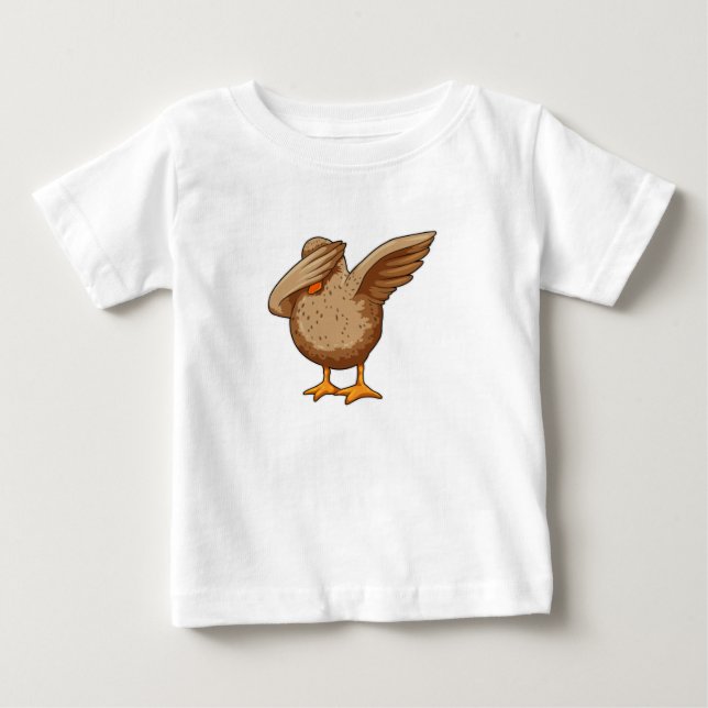 Duck at Hip Hop Dance Dab Baby T-Shirt (Front)