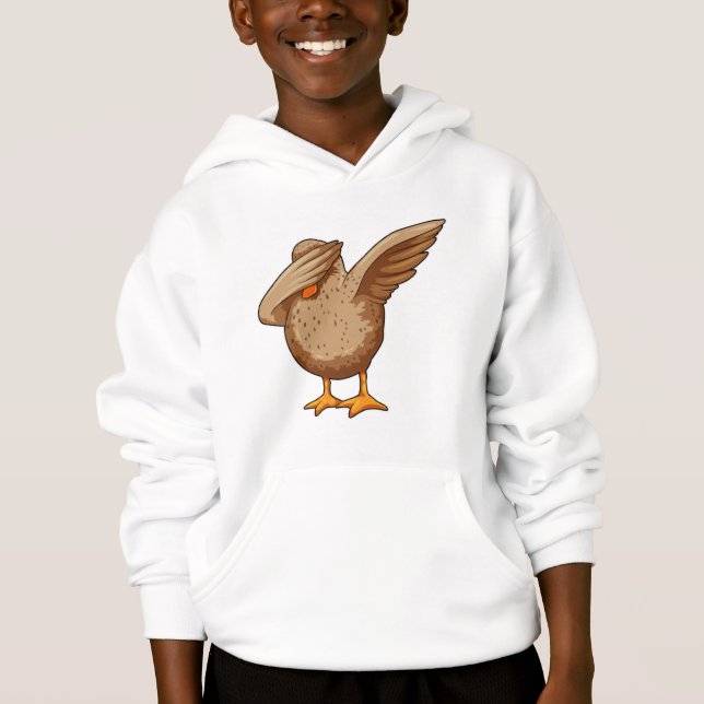 Duck at Hip Hop Dance Dab Hoodie (Front)