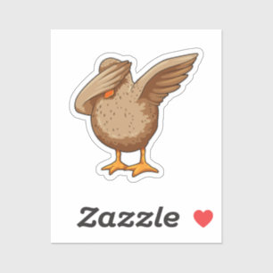 Duck at Hip Hop Dance Dab Sticker