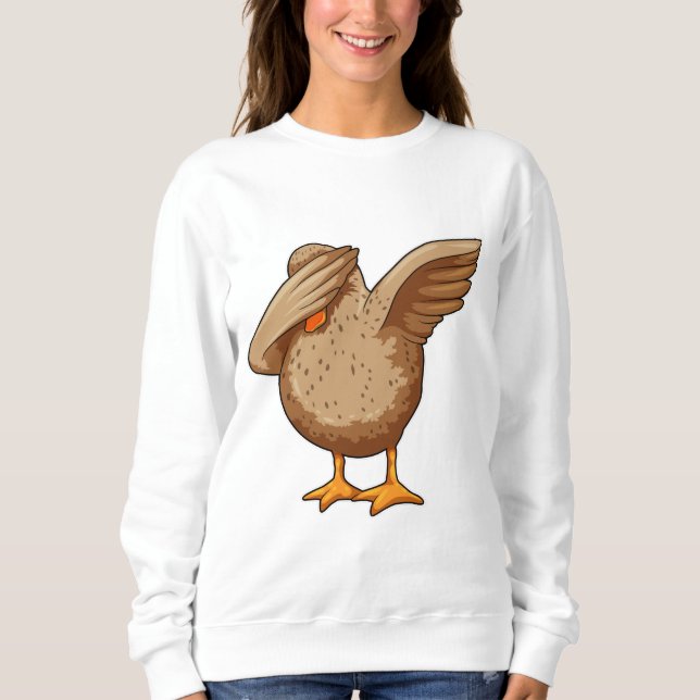 Duck at Hip Hop Dance Dab Sweatshirt (Front)