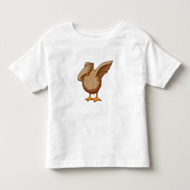 Duck at Hip Hop Dance Dab Toddler T-shirt (Front)