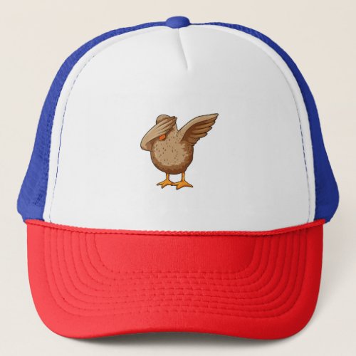 Duck at Hip Hop Dance Dab Trucker Hat