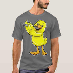Duck at Music with Flute T-Shirt