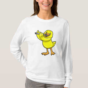 Duck at Music with Flute T-Shirt