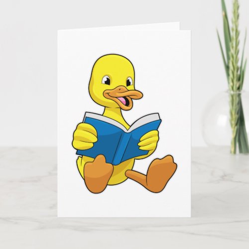 Duck at Reading with Book Card