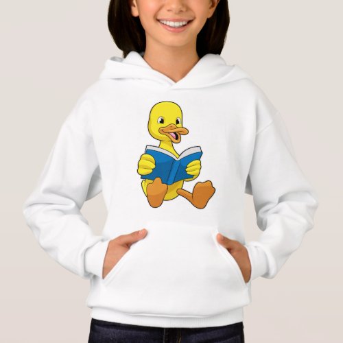 Duck at Reading with Book Hoodie