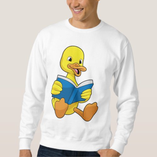 Duck at Reading with Book Sweatshirt