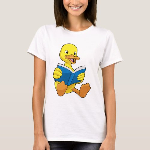 Duck at Reading with Book T_Shirt