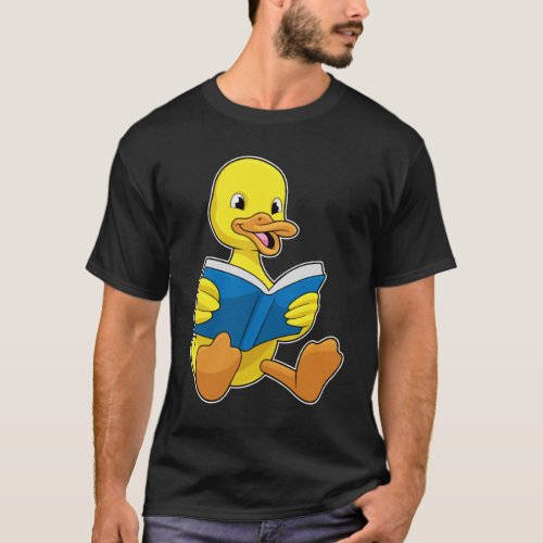 Duck at Reading with Book T_Shirt