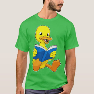 Duck at Reading with Book T-Shirt