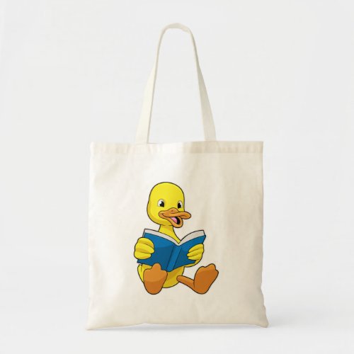 Duck at Reading with Book Tote Bag