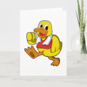 Duck at Running Card