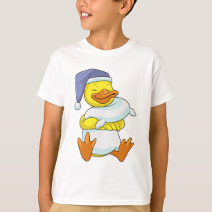 Duck at Sleeping with Nightcap T-Shirt