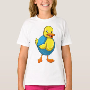 Duck at Swimming with Swim ring T-Shirt