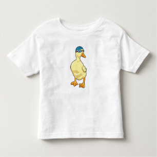 Duck at Swimming with Swimming goggles Toddler T-shirt