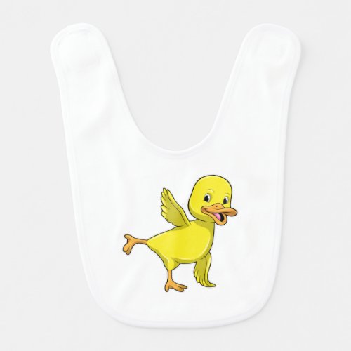 Duck at Yoga Stretching exercise Baby Bib