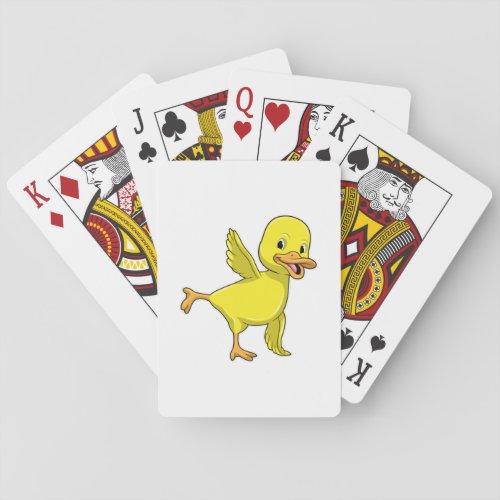 Duck at Yoga Stretching exercise Playing Cards