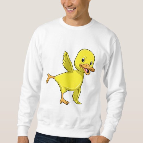 Duck at Yoga Stretching exercise Sweatshirt