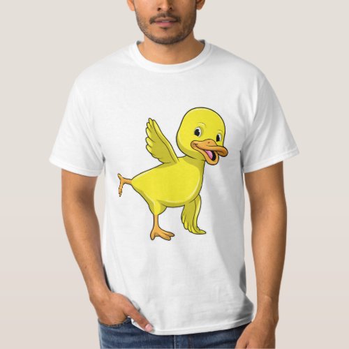 Duck at Yoga Stretching exercise T_Shirt