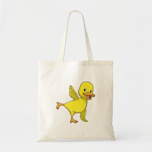 Duck at Yoga Stretching exercise Tote Bag