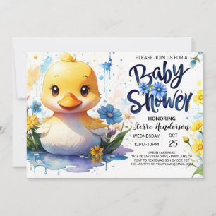 Duck Baby Shower Adventure Invitation
