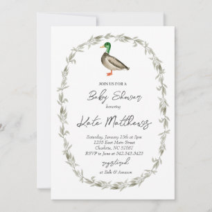 Duck baby Shower invitation