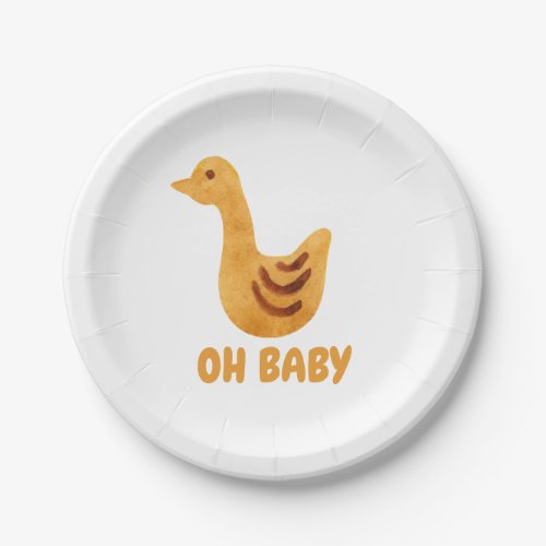 Duck Baby Shower   Paper Plates